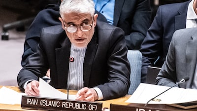 Iran’s ambassador to the United Nations, Amir-Saeid Iravani (Image: AFP)