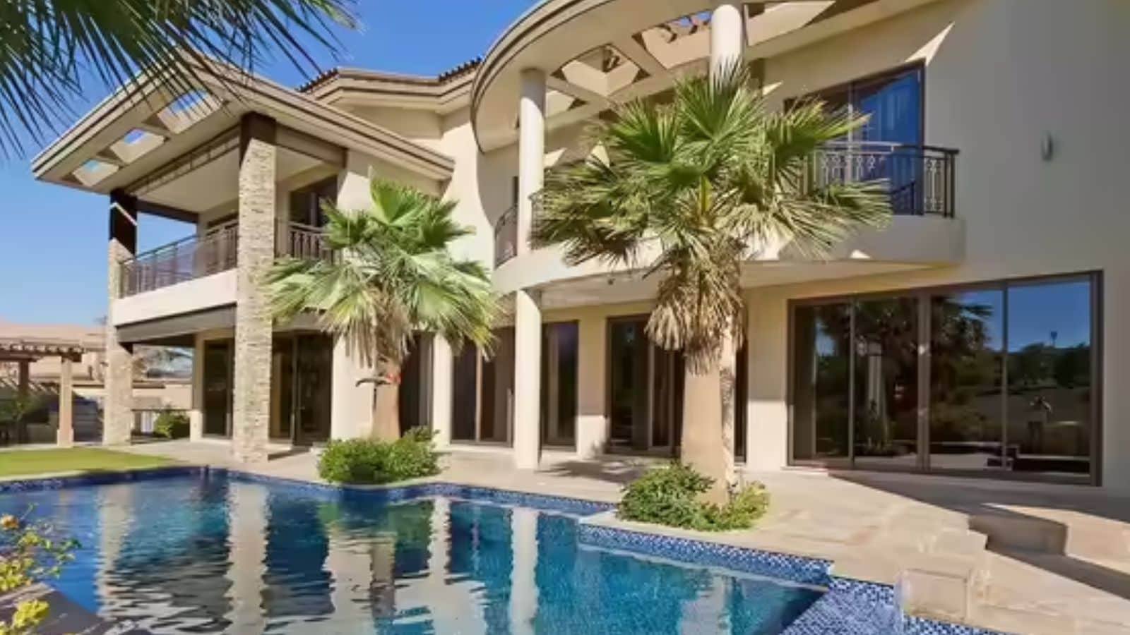 bhishek Bachchan and Aishwarya Rai Bachchan purchased a villa in Sanctuary Falls at Jumeirah Golf Estates in 2015, reportedly worth around Rs 16 crore. The property includes a private pool and golf course views. The Bachchan family is also said to own a home in Emirates Hills. 