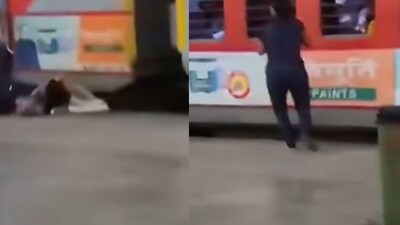 The train was reportedly on the Delhi-Agra route. (Photo Credit: X)