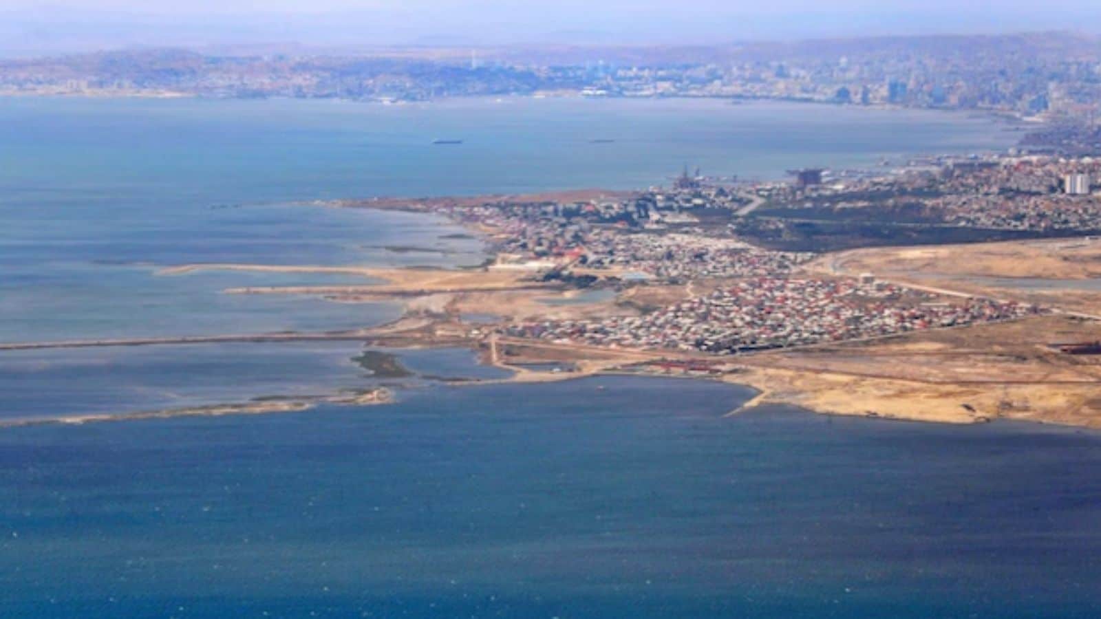 The Caspian Sea lies in the Eurasian region between Europe and Asia. It touches the shores of Russia, Kazakhstan, Turkmenistan, Iran and Azerbaijan.