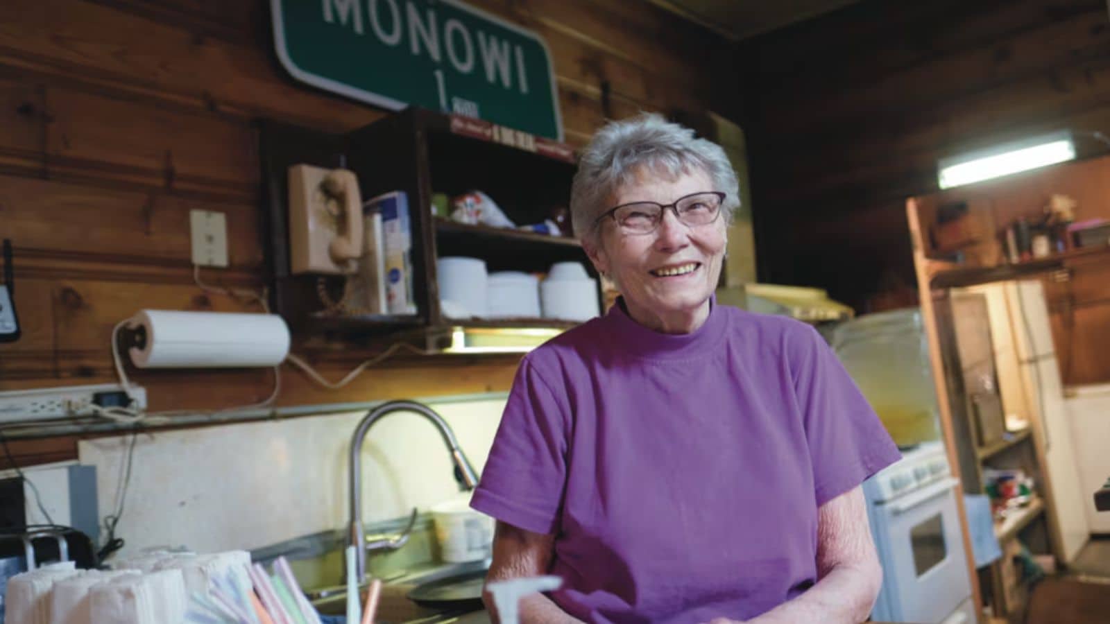 That person is 90-year-old Elsie Eiler who performs every official duty required to keep the village functioning. She is the mayor, clerk and treasurer all at once. She is also the bartender who serves visitors who drive in from miles away. In addition, she looks after the local library and ensures the paperwork is in order.