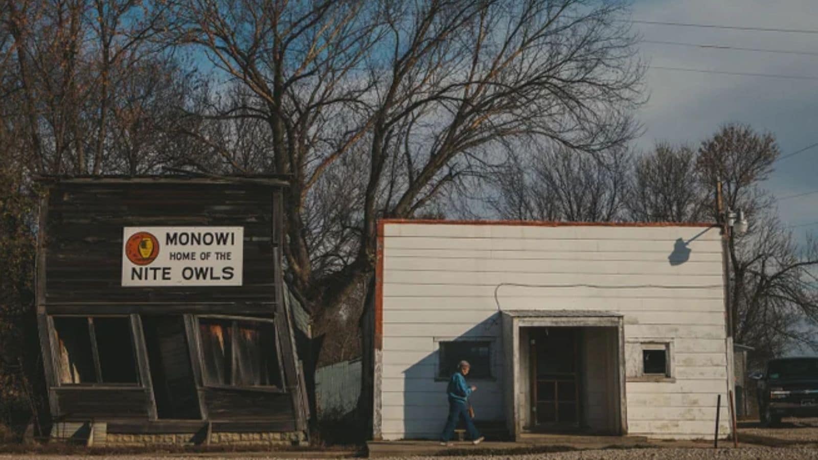  Elsie and her husband, Rudy. They continued running the town’s tavern even as everything else disappeared.