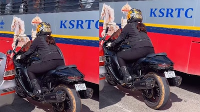 The clip sparked discussion about women riders on Indian roads. (Photo Credit: Instagram)