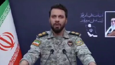 Islamic Revolutionary Guard Corps official speaks at a video. (Tehran Times/X)