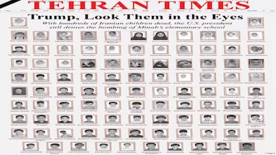 The image of Iran’s English-language newspaper is now viral on social media. 