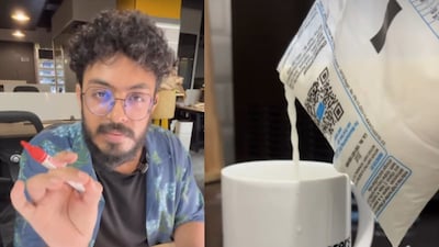 He rediscovered a container to solve the problem. (Photo Credit: Instagram)