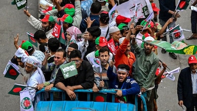 Supporters of the Jamaat-e-Islami party attend a rally on the final day of campaigning for the general elections, in Dhaka, Bangladesh, on February 9, 2026. (Image: AFP)