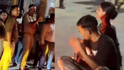 The incident took place in front of Kotwali Orai police station. (Photo Credit: X)