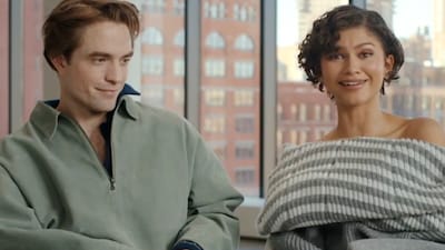 The movie stars Robert Pattinson and Zendaya.