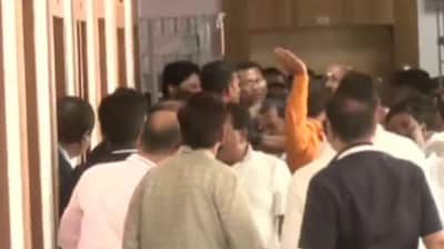 Scuffle broke out between the BJP and BJD  MLAs on Monday. (ANI/Video Grab)