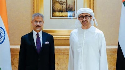 EAM S Jaishankar with UAE Foreign Minister Al Nahyan | File Image