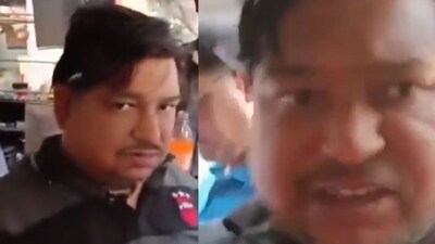 The man at gas agency asks woman to stop filming. (Photo Credit: X)