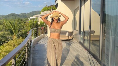 Malaika Arora enjoyed a boat ride during the vacation. (Photo Credit: Instagram)