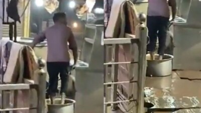 The 41-second video was secretly recorded by a customer. (Photo Credit: X)