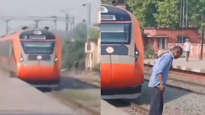 The incident has sparked fresh concerns over passenger safety near tracks. (Photo Credit: X)