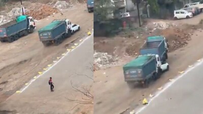 The driver was angry over unpaid wages. (Photo: X)