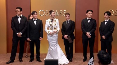 KPop Demon Hunters also won the Oscar for Best Animated Feature.