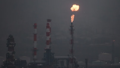 An Iranian strikes hits Haifa refinery in Israel (Image credit: REUTERS) 