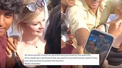 'This is Not Hospitality': Video Of Men Touching Foreign Tourist In Jaipur Goes Viral On Social Media, Netizens Demand Strict Action