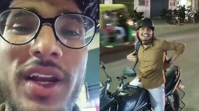 Umar booked a Rapido ride and was stunned to find his rider was Chandan, his former class topper.  (Image: X)