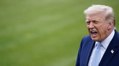 Donald Trump calls Radical Left and Democrat Party Americas greatest enemy amid Iran conflict and Strait of Hormuz ultimatum. (Image: Reuters)