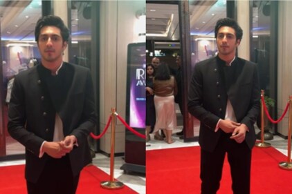 Ahaan Panday Keeps It Sharp In A Tailored Black Bandhgala At Showsha Reel Awards 2026