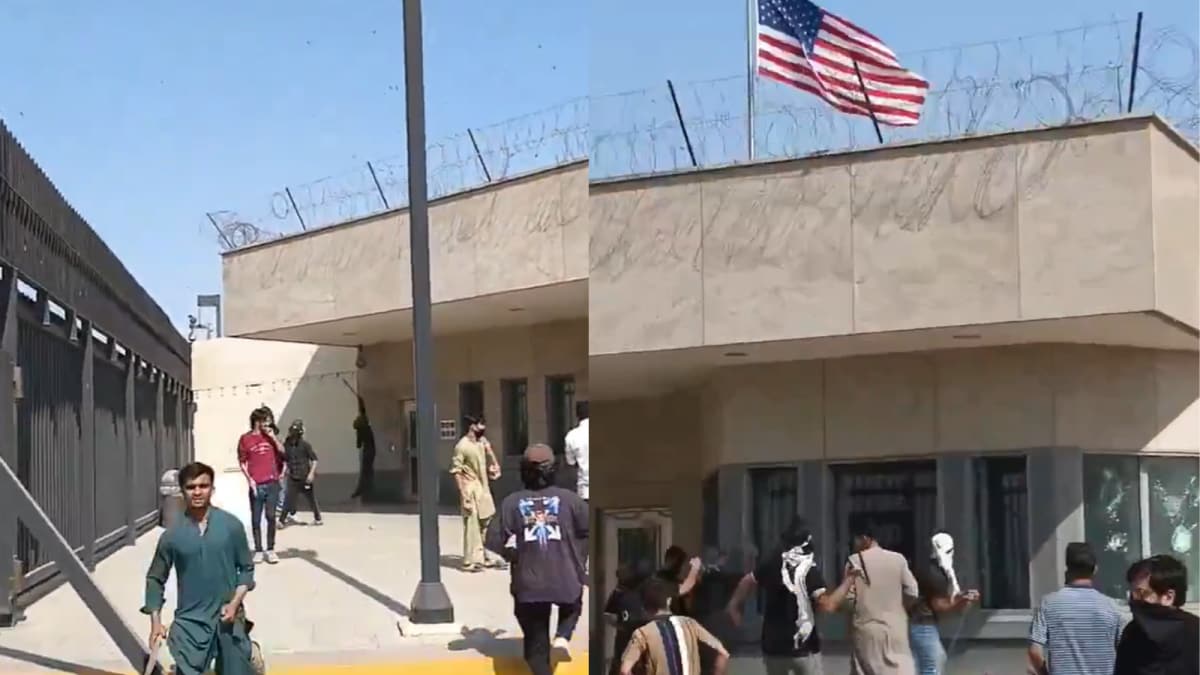 Mob Storms US Consulate In Pakistan, Sets Parts Of Building Ablaze Over Khamenei's Death