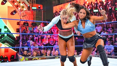 The incident happened during the Elimination Chamber game