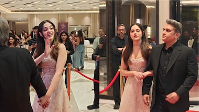 Aneet Padda Brings Soft Romance To The Showsha Reel Awards Red Carpet In A Blush Embellished Gown