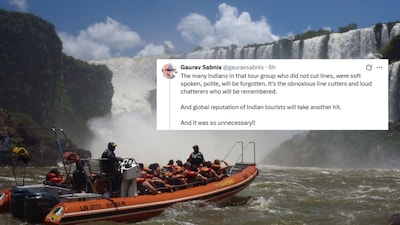 'Aap Log Duniya Ko Delhi Banakar Hi Maanoge': Viral Post Slams Desi Tour Group’s Behaviour At Brazil Falls, Sparks Debate Online