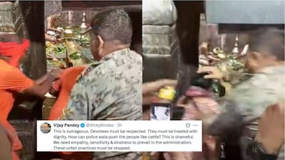 “Same Problem In Every Temple”: Netizens Call Out Darshan Chaos After Viral Video Shows Devotees Being Pushed