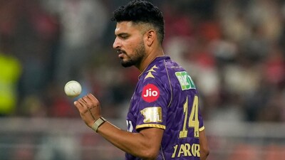 Kolkata Knight Riders pacer Vaibhav Arora in the IPL (PTI)