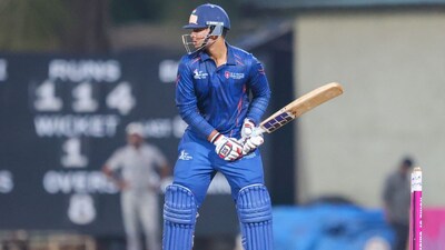 Vaibhav Sooruavanshi in action in DY Patil T20