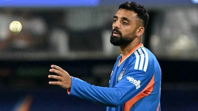 Varun Chakaravarthy bowls 2nd most expensive spell in World Cup history. (Picture Credit: AFP)