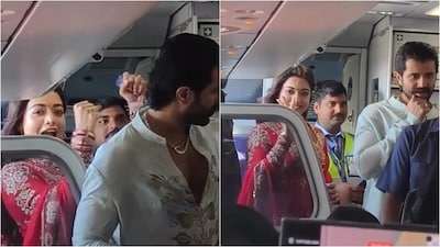 Rashmika Mandanna Shares ‘Yay’ Moment On Flight After Wedding With Vijay Deverakonda