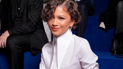 Zendaya attends the Louis Vuitton show at Paris Fashion Week. (Photo: X)