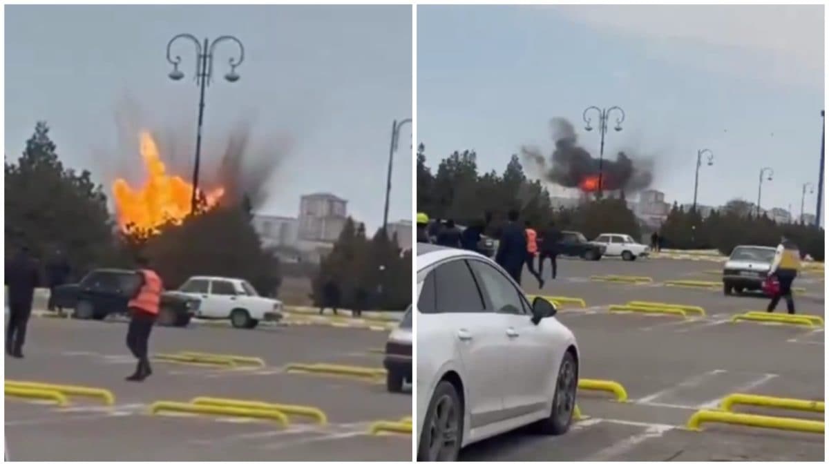 Iranian Drones Hit Azerbaijan's Nakhchivan Airport, Terrifying Footage Shows Impact