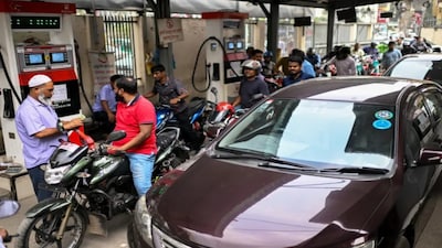 Motorists queue up to get fuel at a pump, fearing a possible fuel shortage due to the Iran war, in Dhaka, Bangladesh, March 8, 2026 [Mahmud Hossain Opu/AP]