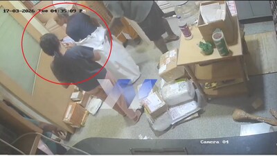 The elderly man was reportedly struggling to breathe and seemed to be in distress. The staff offered him water and attended to him. (X/@path2shah)