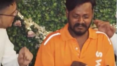 The customers comforted the rider as he cried.