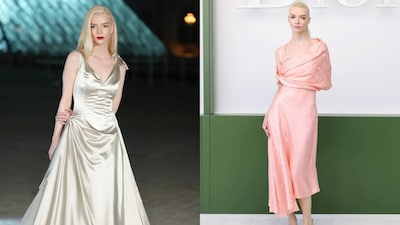 Anya Taylor-Joy during the Paris Fashion Week.