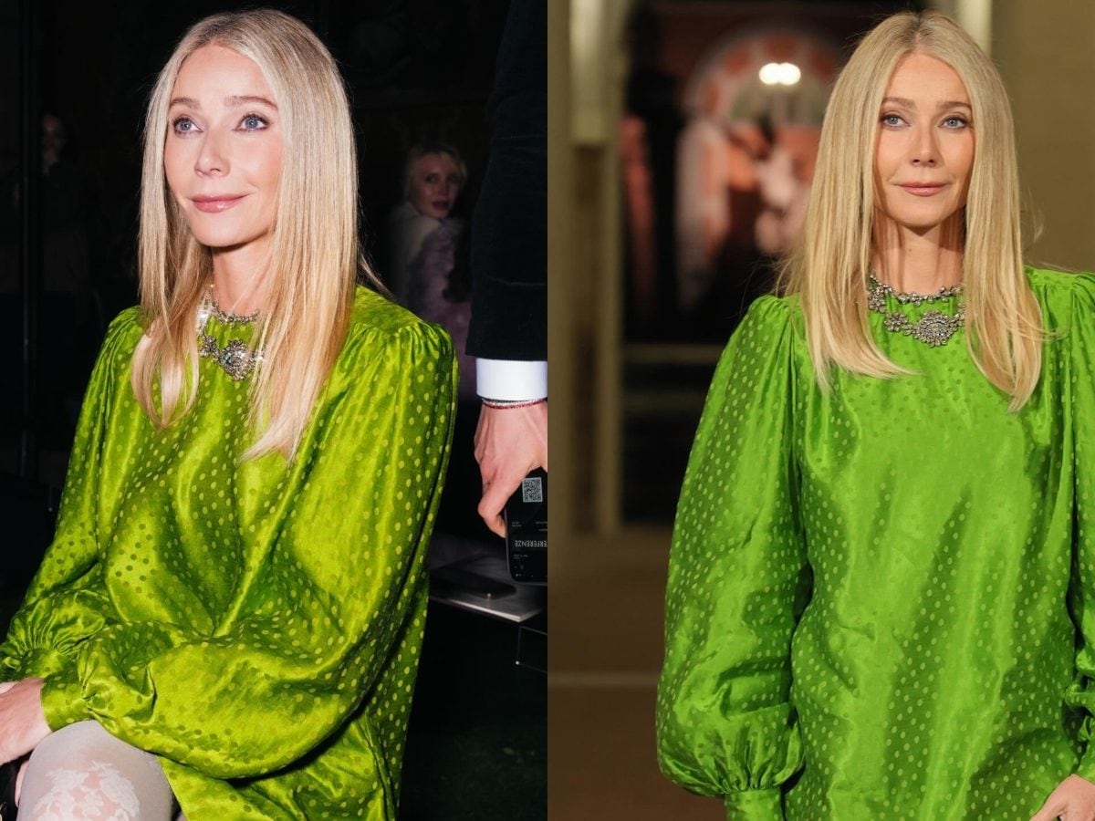 Gwyneth Paltrow Rocks Lime Green Mini Dress At Valentino's Show In Rome | Fashion News - News18 Gwyneth Paltrow Rocks Lime Green Mini Dress At Valentino's Show In Rome | Fashion News - News18