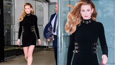 Actor Lili Reinhart was seen in New York as she began the press tour for her upcoming film Forbidden Fruits.