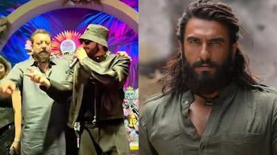 Hamza AKA Ranveer Singh and SP Aslam AKA Sanjay Dutt Perform Dhurandhar Title Track for First Time Post Success.