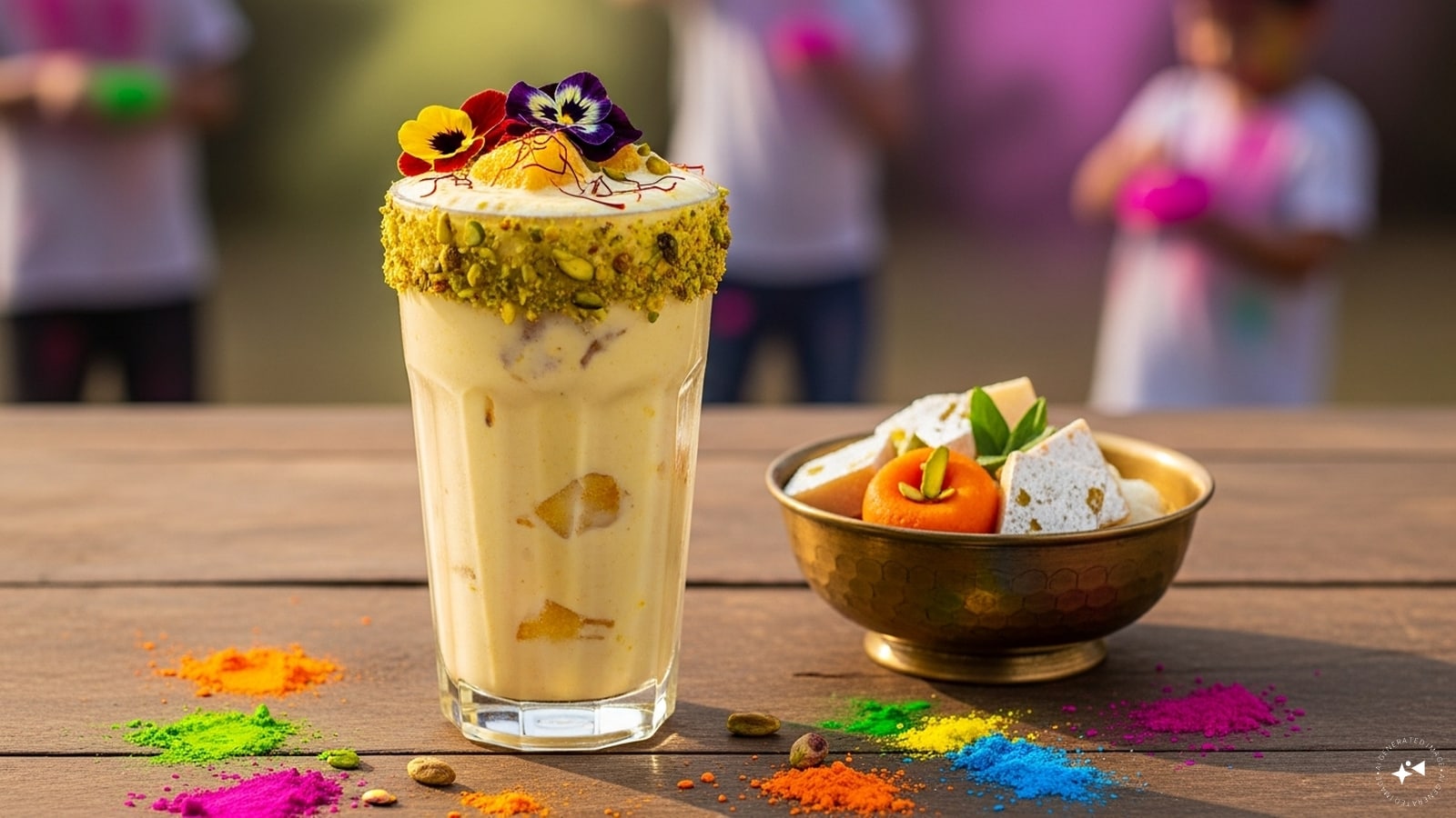  Holi Milkshake: Blend leftover milk-based sweets like kalakand with cold milk and ice cream. The result is a creamy, indulgent milkshake infused with festive flavors, perfect for a post-Holi treat.