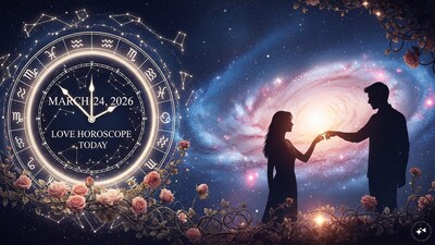 Love Horoscope Today, March 24, 2026, Know daily relationship horoscope for zodiac signs. (AI generated image)