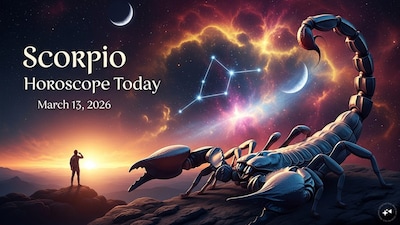Scorpio Horoscope Today: Astrological predictions by Chirag Daruwalla for Vrishchika rashi on march 13 2026. (AI generated image)