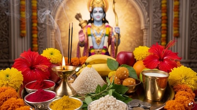 When you prepare the thali, you are actually preparing your state of mind to connect with Lord Rama and what he stands for, steadiness, clarity, and dharma. (Image: AI, Representational)