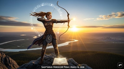 Sagittarius Horoscope Today: Astrological predictions by Chirag Daruwalla for dhanu rashi on March 16, 2026. (AI generated image)