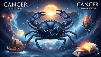 Cancer Horoscope Today: Astrological predictions by Chirag Daruwalla for kark rashi on March 5 2025. (AI generated image)